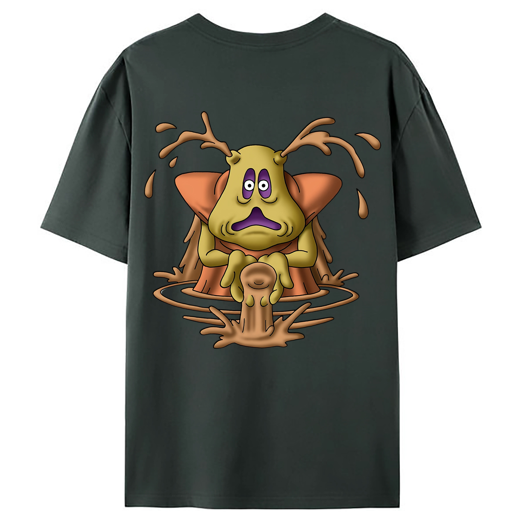 （画像用） ドラゴンクエスト Doragon Kuesuto Dragon Quest 綿100％ メンズ半袖Tシャツ（バックプリント） 通気性
